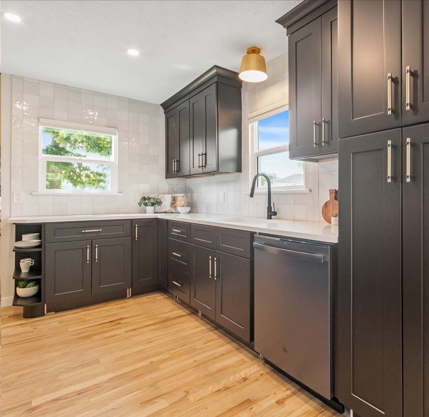 Slate Brown kitchen cabinets